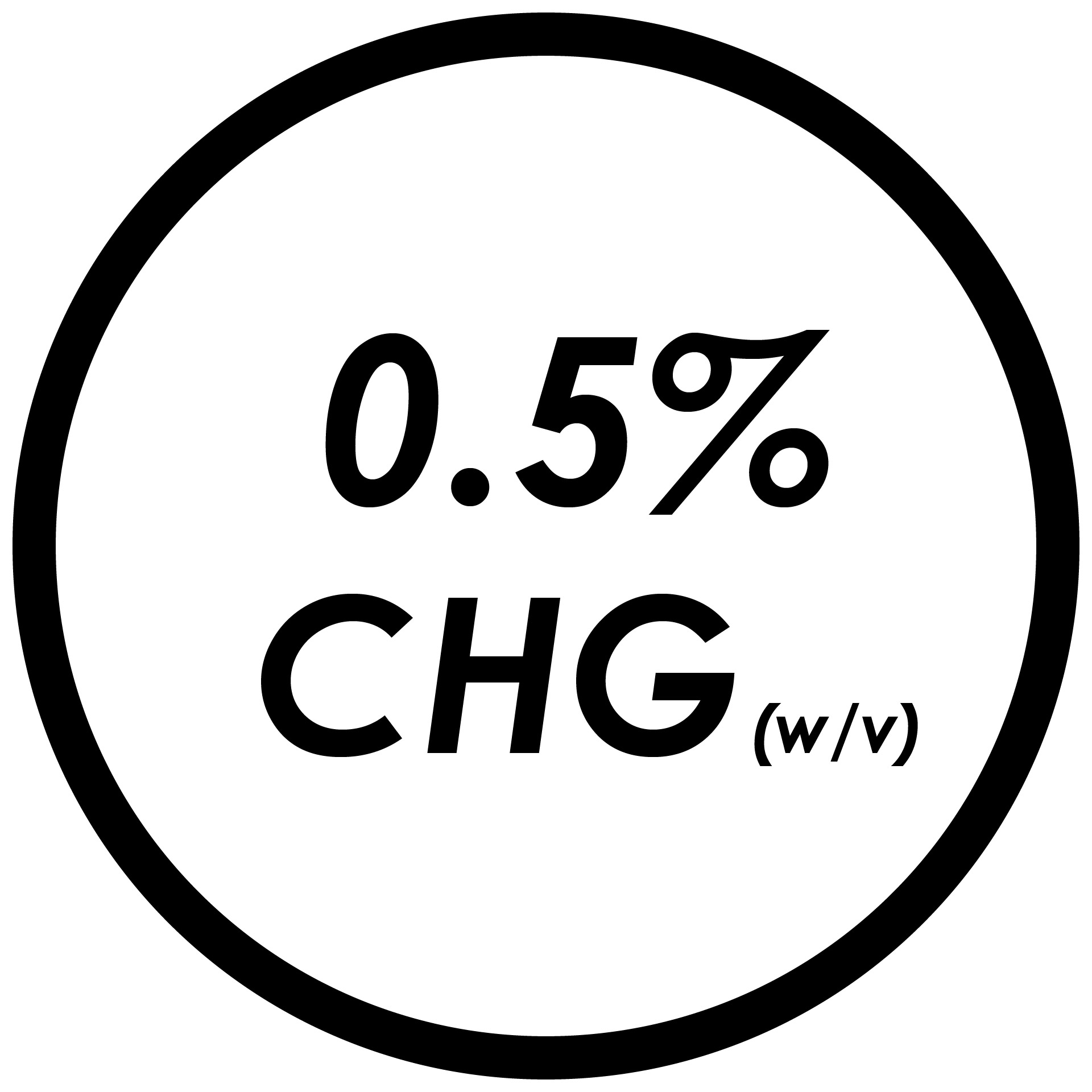 0.5% chlorhexidine